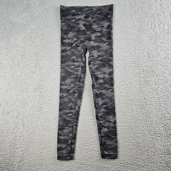 Spanx Leggings Womens Small Gray Camo Athletic Shapewear Pants - Picture 2 of 8